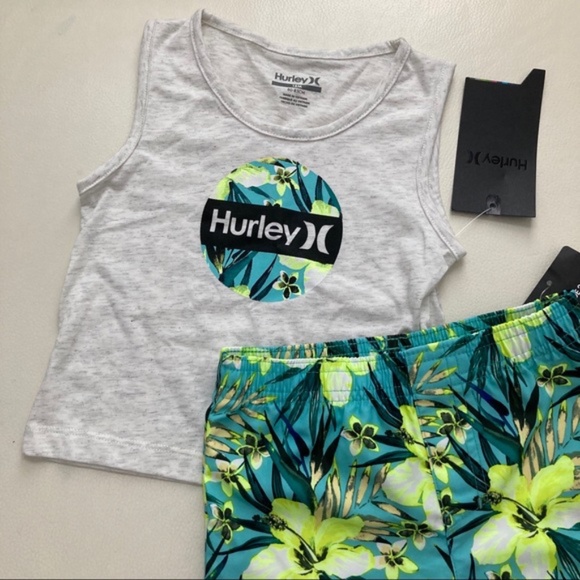 Hurley colorful sleeveless shorts set 2258 - Picture 5 of 5